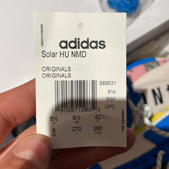 Adidas Pharrell x NMD Human Race Solar Pack Size 9 - Picture 7 of 8